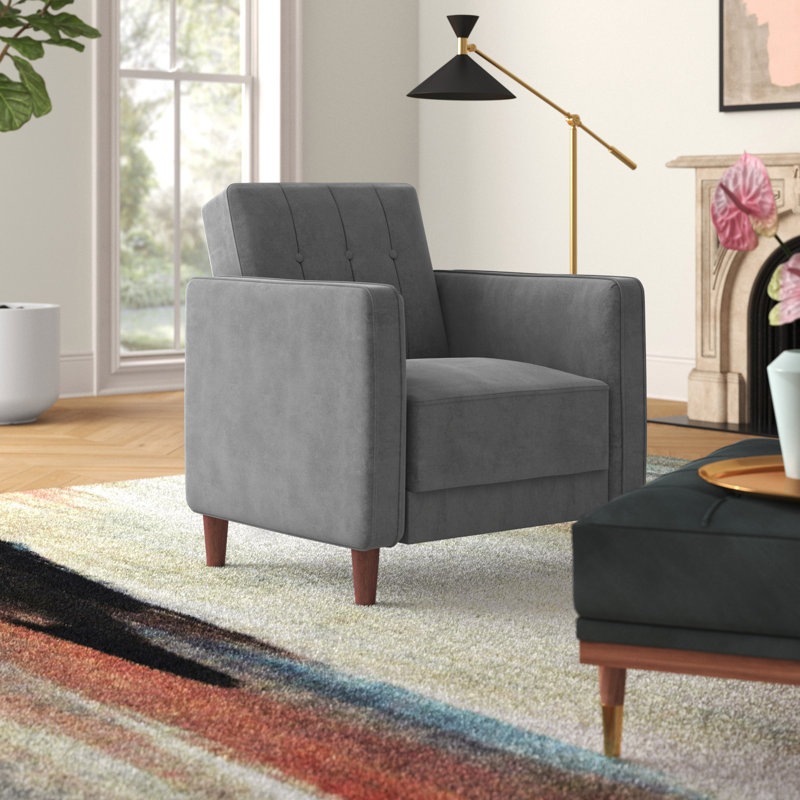 Mercury Row® Imani Velvet Armchair & Reviews Wayfair